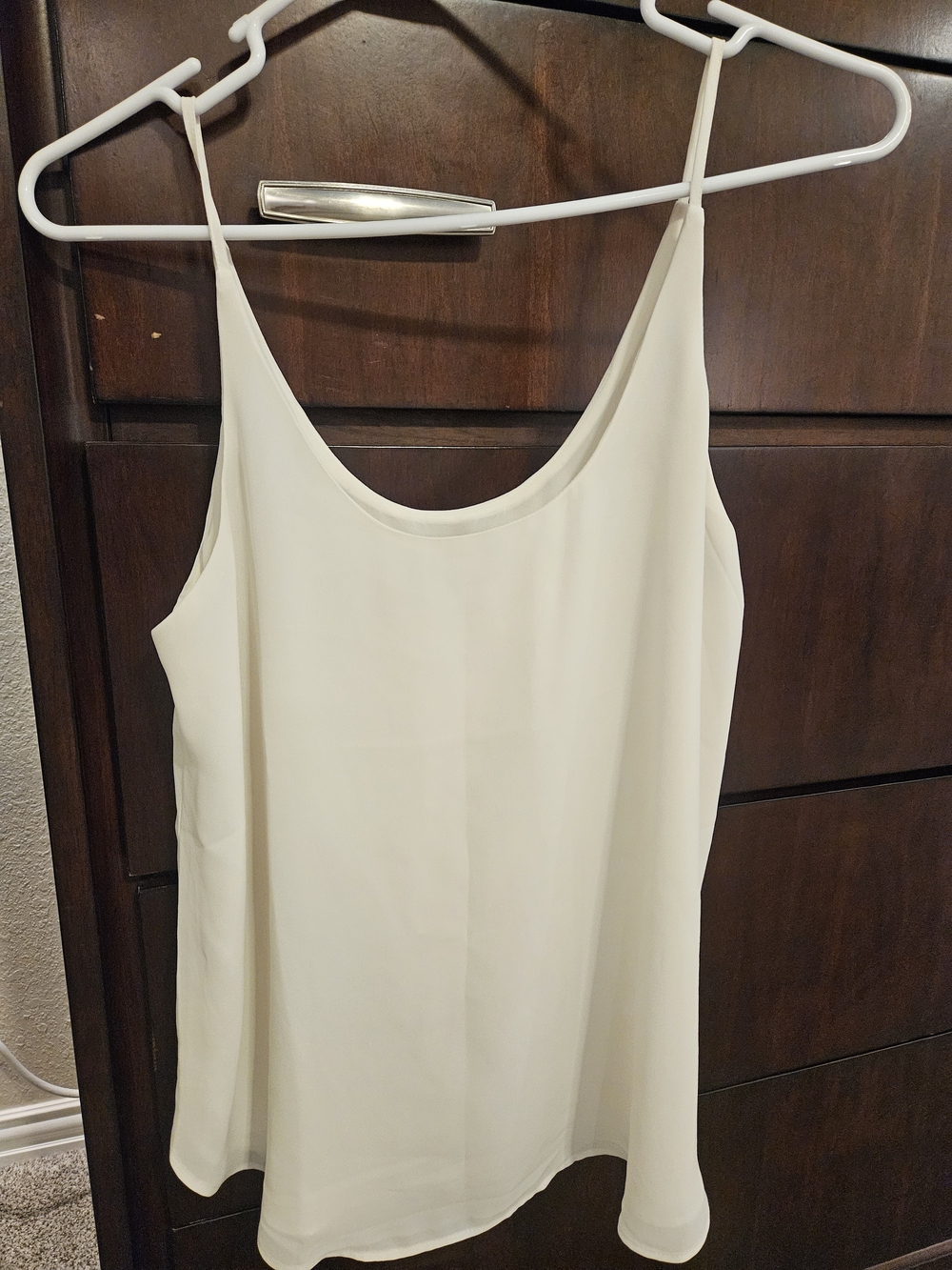 LOFT Cream Spaghetti Strap Camisole Size Small Can Fit A Med